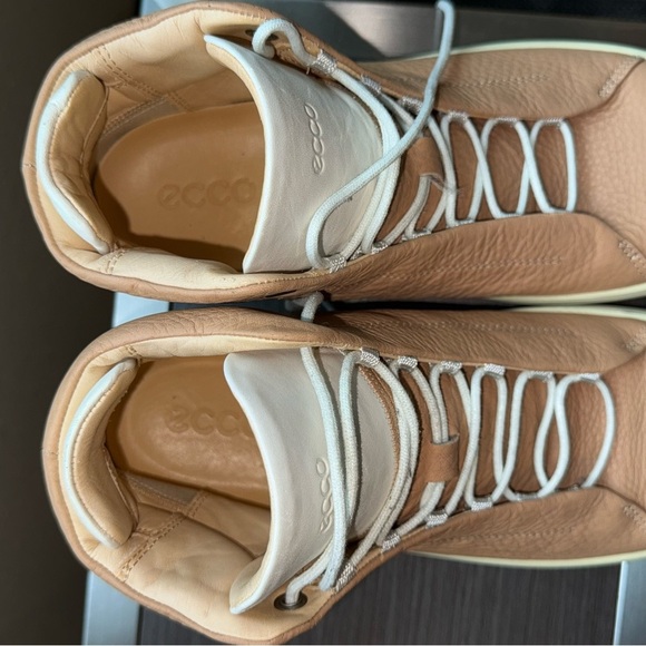 Ecco Women's Sneakers in Tan and White - Picture 11 of 15